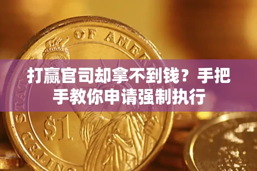 武汉打赢官司却拿不到钱？手把手教你申请强制执行