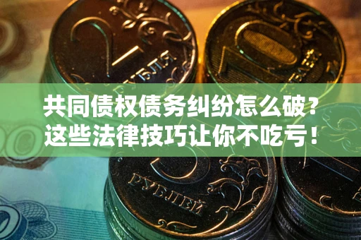 武汉共同债权债务纠纷怎么破？这些法律技巧让你不吃亏！