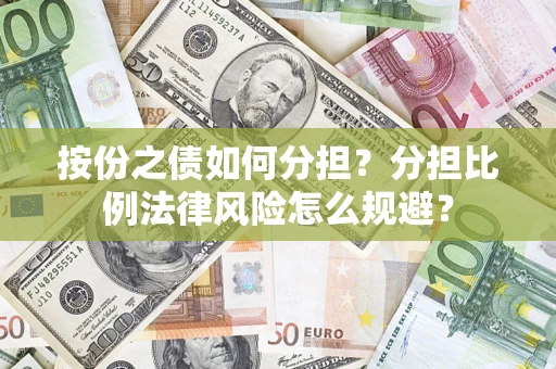 武汉按份之债如何分担？分担比例法律风险怎么规避？