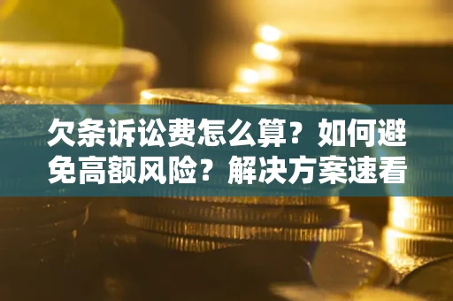 武汉欠条诉讼费怎么算？如何避免高额风险？解决方案速看！