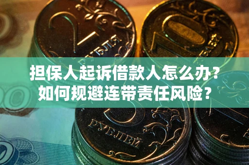 武汉担保人起诉借款人怎么办？如何规避连带责任风险？