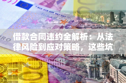 武汉借款合同违约全解析：从法律风险到应对策略，这些坑别再踩！