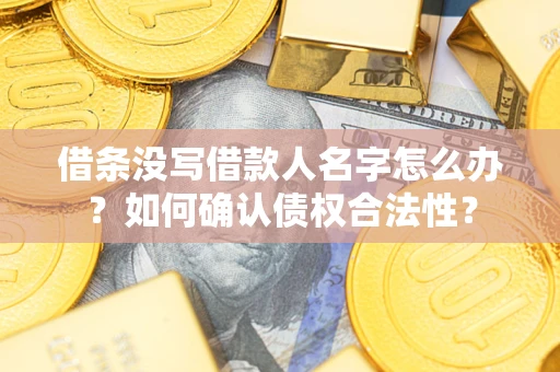 武汉借条没写借款人名字怎么办？如何确认债权合法性？