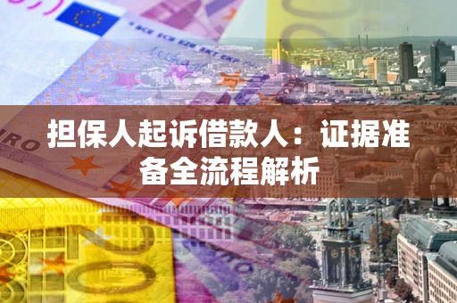 武汉担保人起诉借款人：证据准备全流程解析