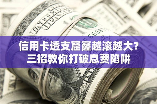 武汉信用卡透支窟窿越滚越大？三招教你打破息费陷阱