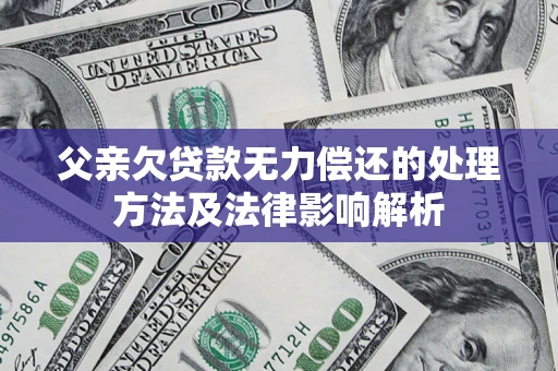 武汉父亲欠贷款无力偿还的处理方法及法律影响解析