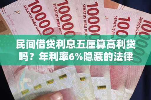 武汉民间借贷利息五厘算高利贷吗？年利率6%隐藏的法律风险全解析